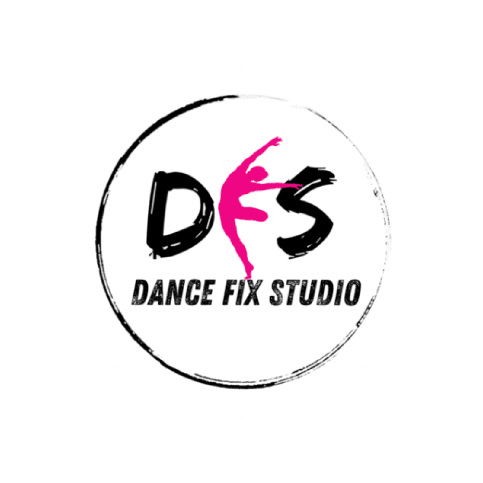 Dance Fix Studio Logo White